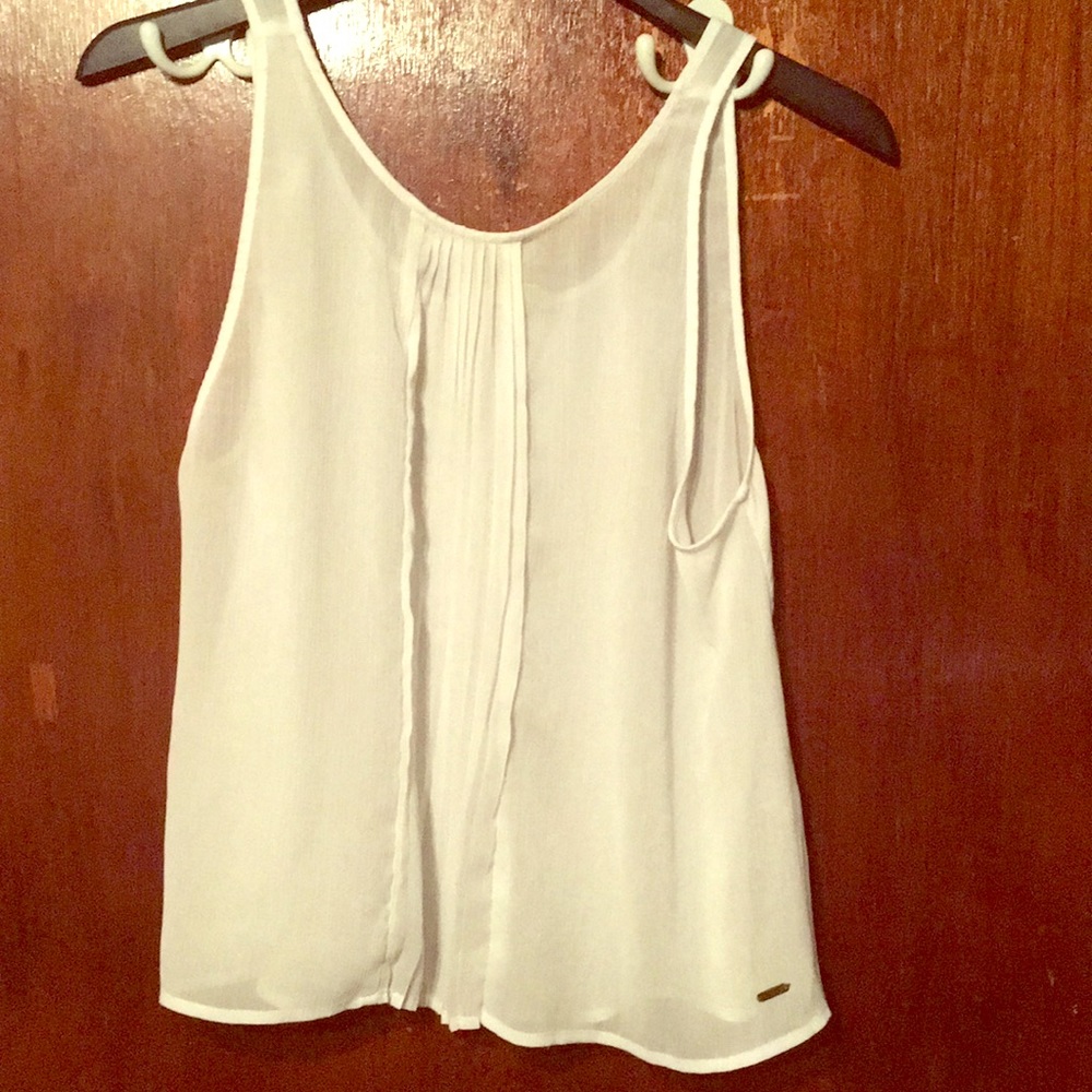 See through white top